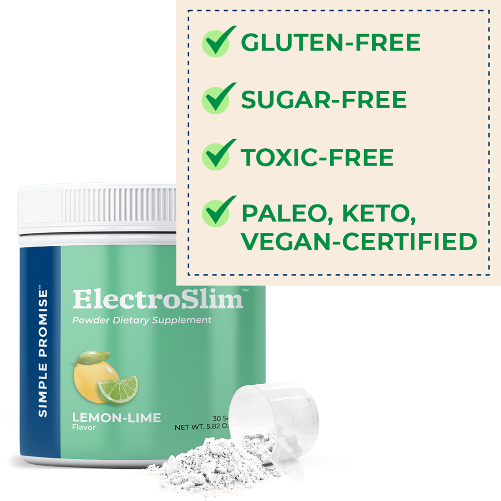 ElectroSlim is gluten-free, sugar-free, toxic-free, paleo, keto, and vegan-certified