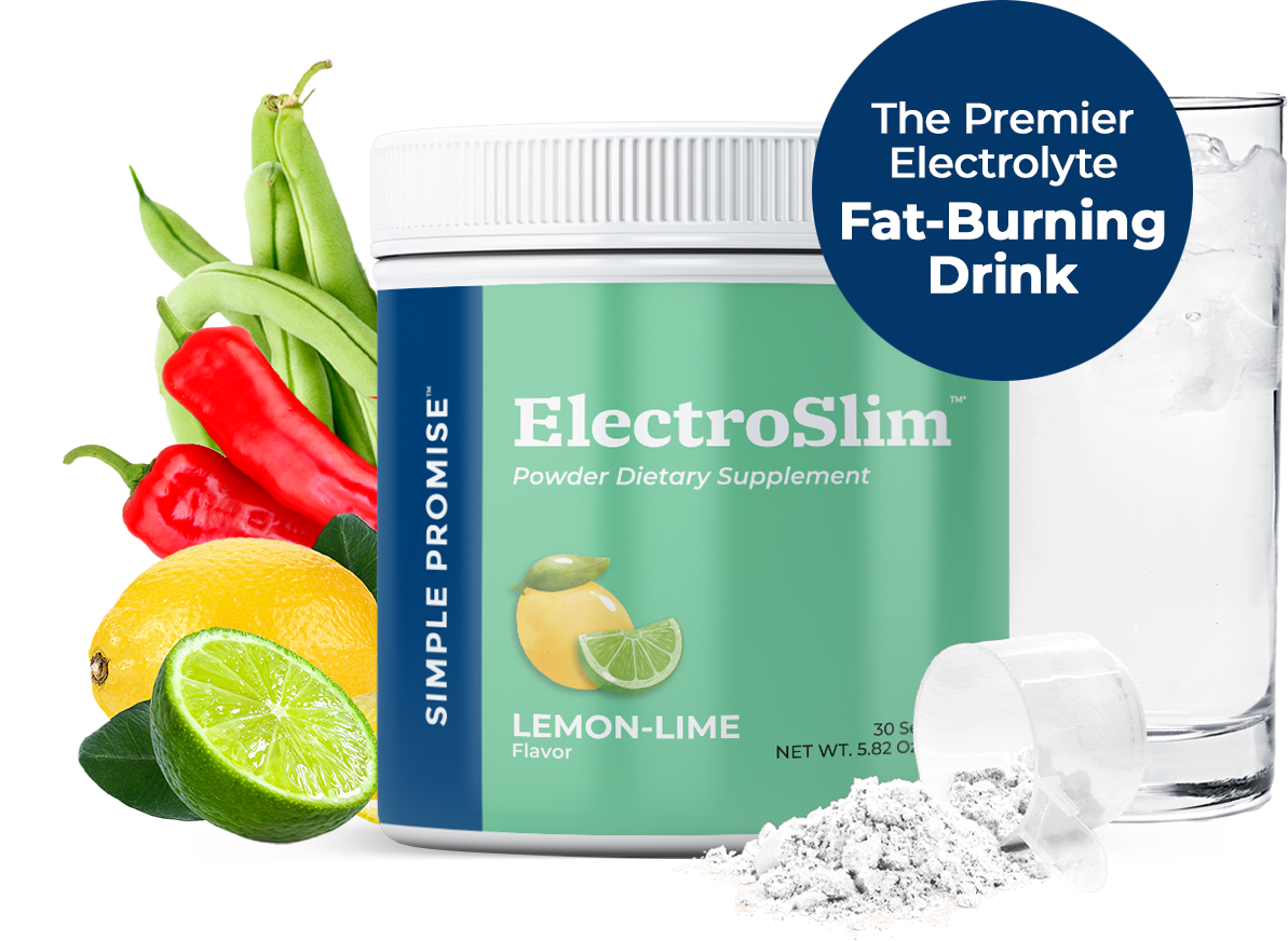 ElectroSlim Lemon-Lime electrolyte drink with fresh ingredients